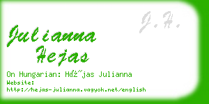 julianna hejas business card